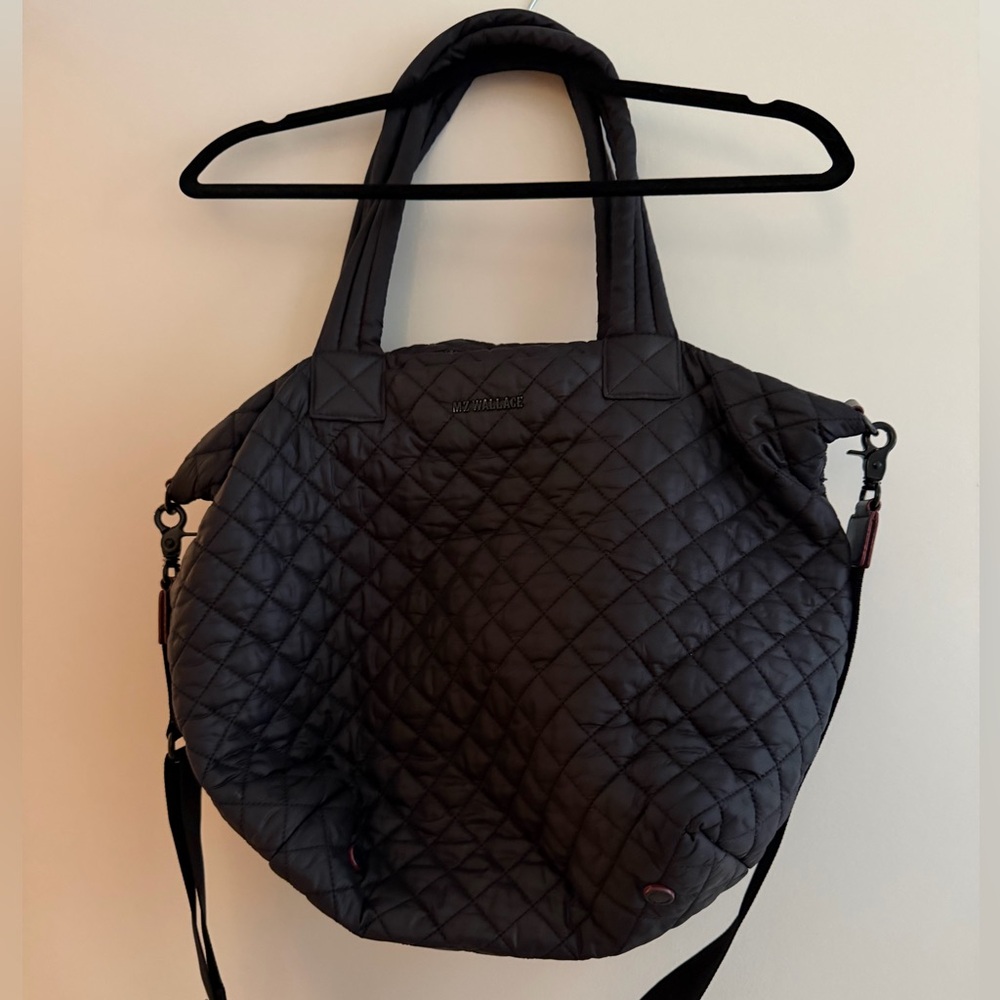 MZ Wallace Black Quilted Tote